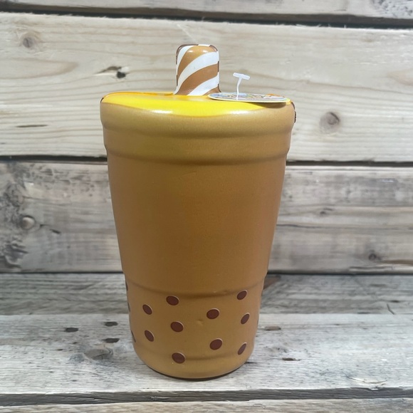 Ja-Ru Squeesh Yum Boba Tea Brown Stress Toy 6" Bubble Drink Fidget Squishy Foam - Picture 3 of 6